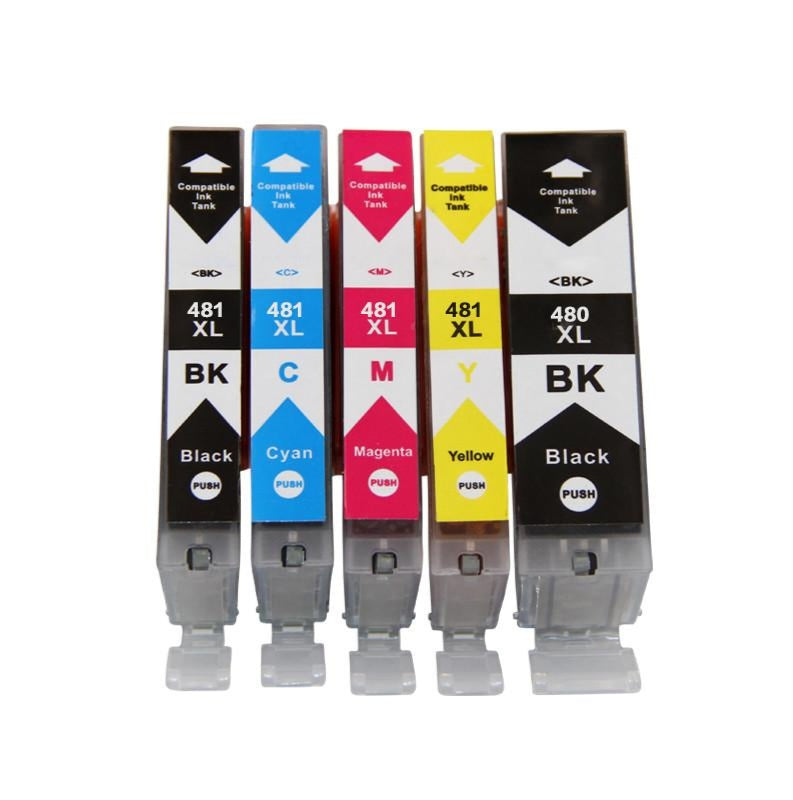 COMPATIBLE CANON PG-480XLBK & CLI-481XLBCMY Multi-pack generic